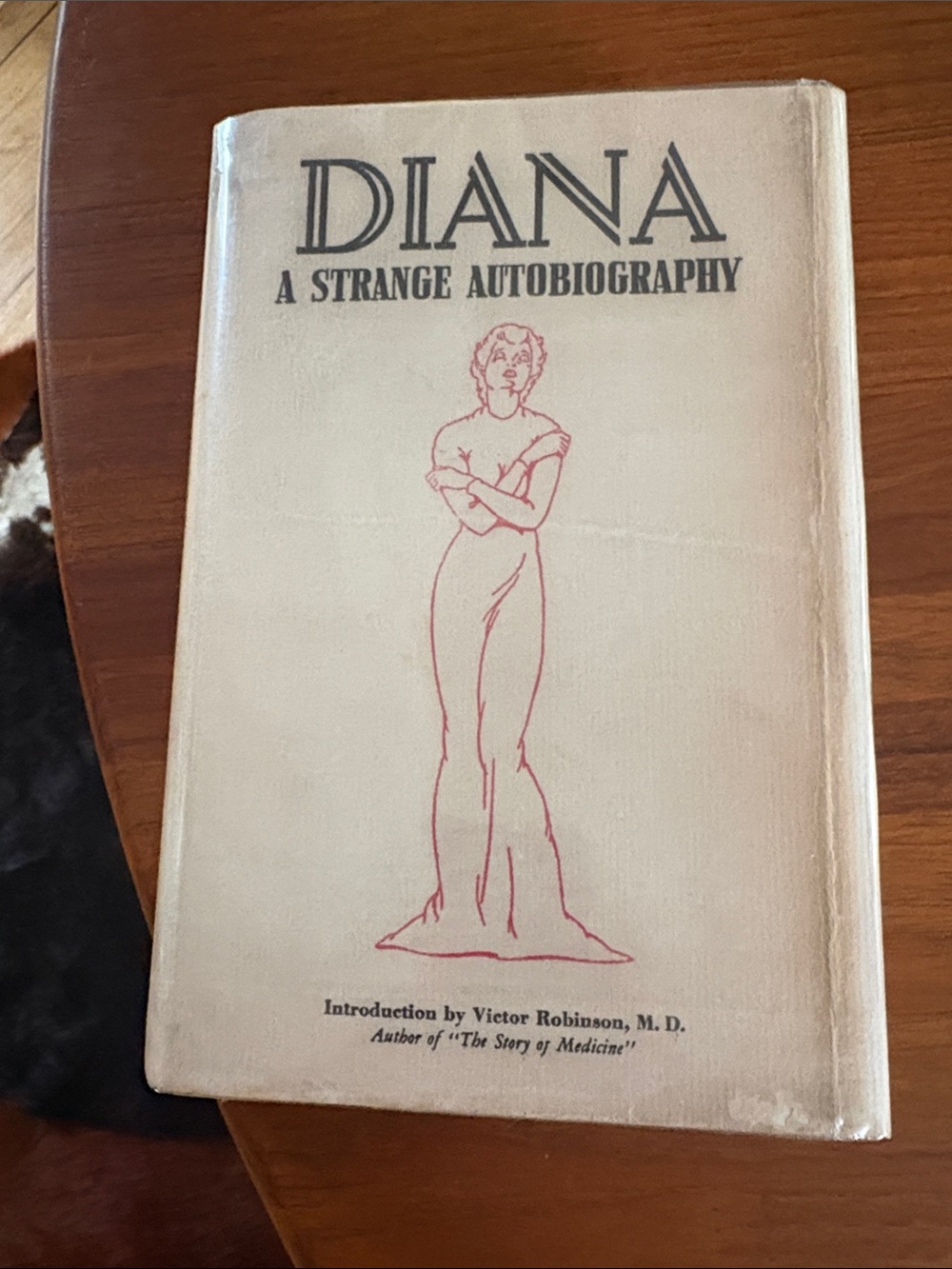Diana: A Strange Autobiography - Cream Cover with Red Illustration